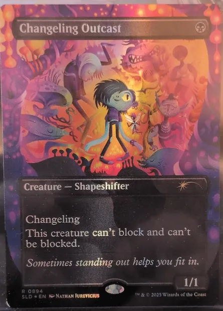 Changeling Outcast, Magic card SLD 894 — Secret Lair Drop set