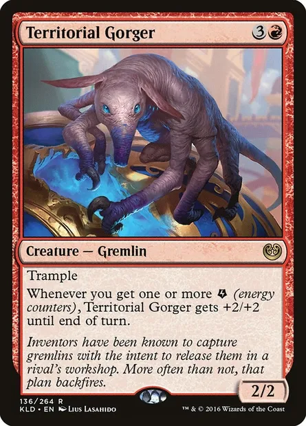 Territorial Gorger, Magic card KLD 136 — Kaladesh set