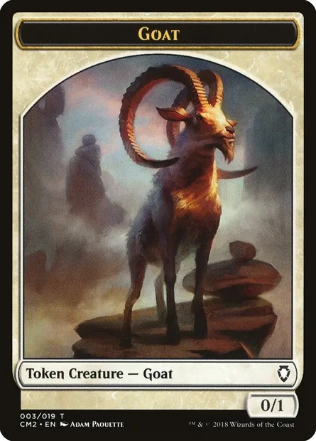 Goat, carte Magic TCM2 3 — extension Commander Anthology Volume II Tokens