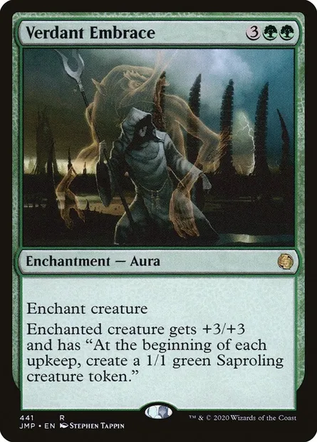 Verdant Embrace, Magic card JMP 441 — Jumpstart set