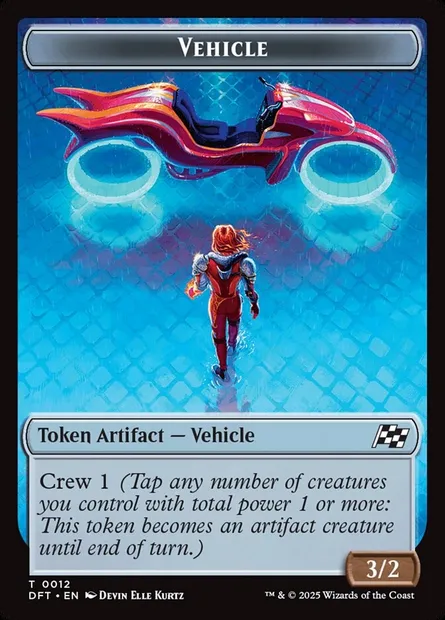 Vehicle, Magic card TDFT 12 — Aetherdrift Tokens set
