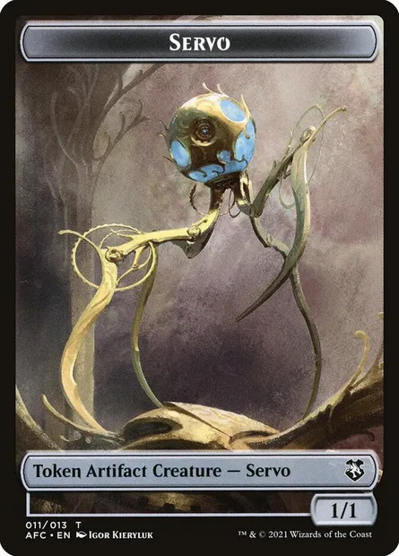 Servo, carte Magic TAFC 11 — extension Forgotten Realms Commander Tokens