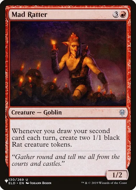 Mad Ratter, Magic card PLST ELD-130 — The List set