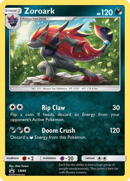 Zoroark, Pokémon card SM 89 — SM Black Star Promos set