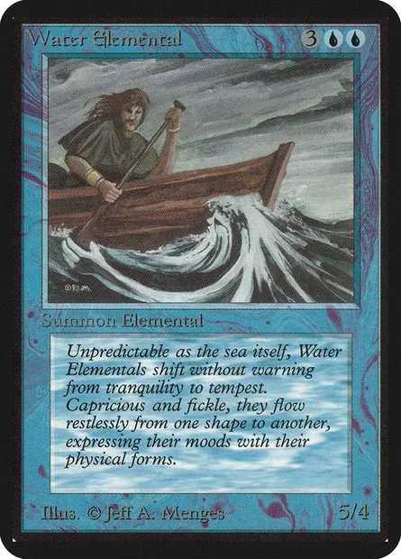 Water Elemental, Magic card LEA 91 — Limited Edition Alpha set
