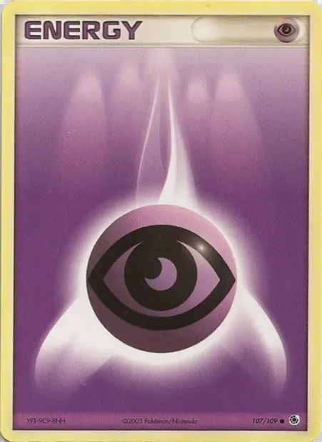 Énergie Psy, carte Pokémon RS 107 — extension EX Rubis & Saphir
