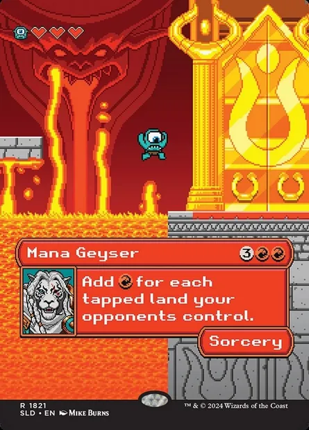Mana Geyser, Magic card SLD 1821 — Secret Lair Drop set