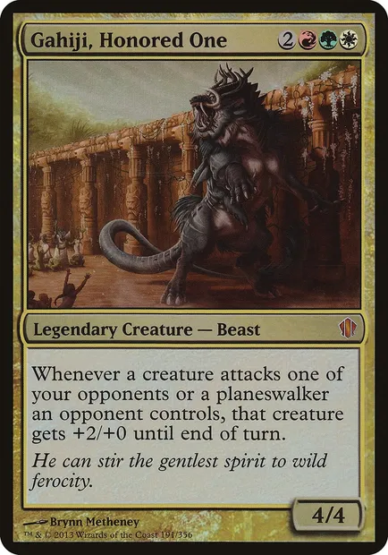 Gahiji, Honored One, Magic card OC13 191 — Commander 2013 Oversized set