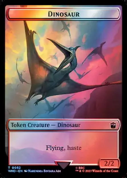 Dinosaur, carte Magic TWHO 52 — extension Doctor Who Tokens
