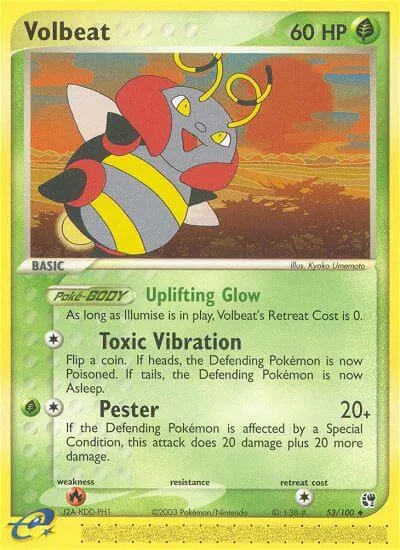 Volbeat, Pokémon card SS 53 — Sandstorm set