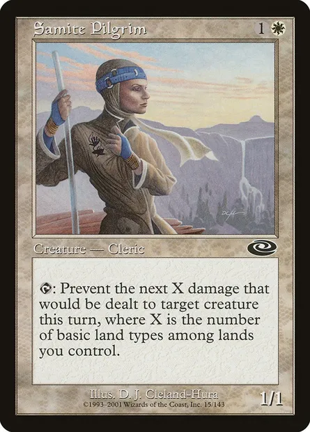 Samite Pilgrim, Magic card PLS 15 — Planeshift set