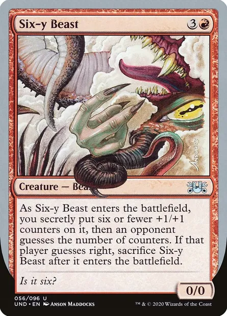 Six-y Beast, Magic card UND 56 — Unsanctioned set
