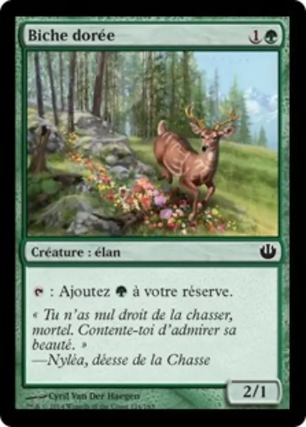 Biche dorée, carte Magic JOU 124 — extension Incursion dans Nyx