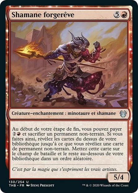 Shamane forgerêve, carte Magic THB 130 — extension Theros Beyond Death
