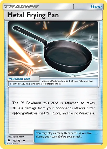 Metal Frying Pan, Pokémon card FLI 112 — Forbidden Light set