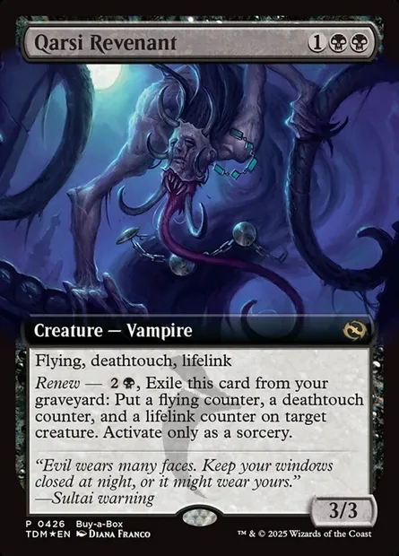 Qarsi Revenant, Magic card TDM 426 — Tarkir: Dragonstorm set