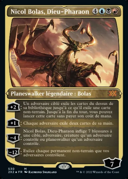 Nicol Bolas, Dieu-Pharaon, carte Magic 2X2 530 — extension Double Masters 2022