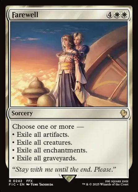 Farewell, Magic card FIC 242 — Final Fantasy Commander set
