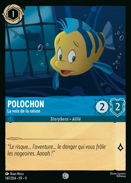 Polochon - La voix de la raison, carte Disney Lorcana CH9-147 — extension Fabuleux