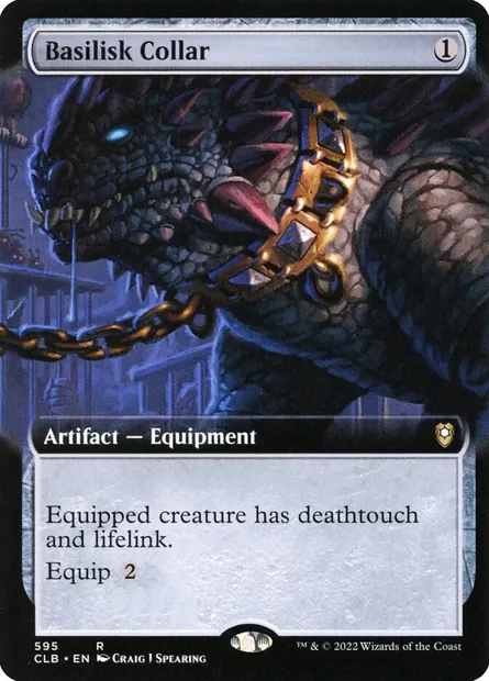 Basilisk Collar, Magic card CLB 595 — Commander Legends: Battle for Baldur's Gate set