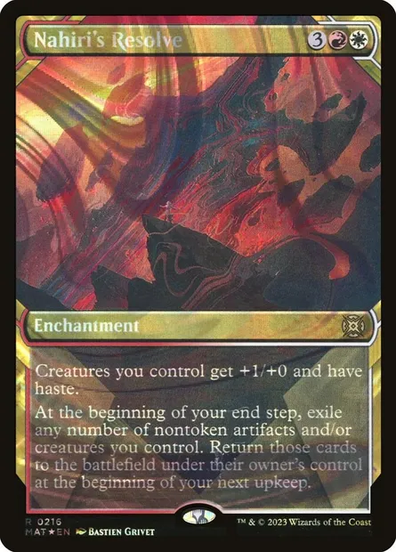 Détermination de Nahiri, carte Magic MAT 216 — extension L'invasion des machines : le jour d'après