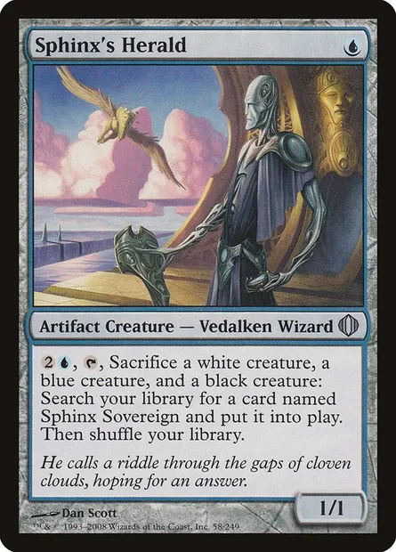 Sphinx's Herald, Magic card ALA 58 — Shards of Alara set