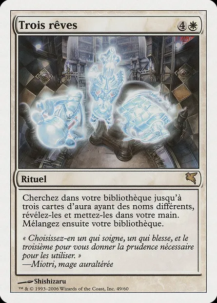 Trois rêves, carte Magic PSAL G49 — extension Salvat 2005