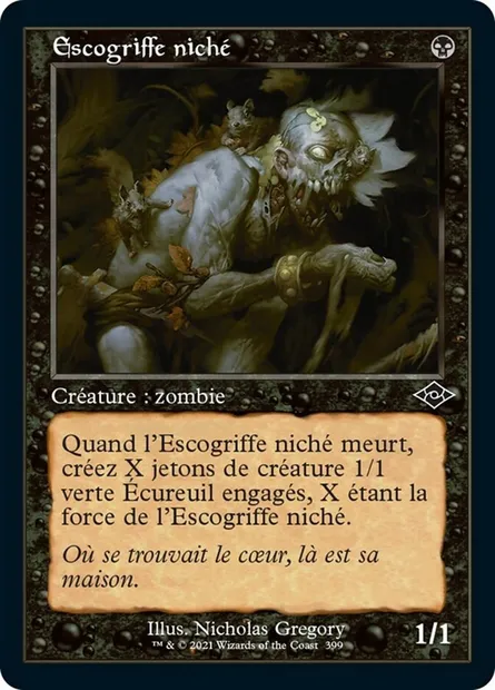 Escogriffe niché, carte Magic MH2 399 — extension Horizons du Modern 2