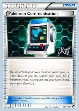 Pokemon Communication, carte Pokémon WCD11 099-4 — extension World Championship Decks 2011
