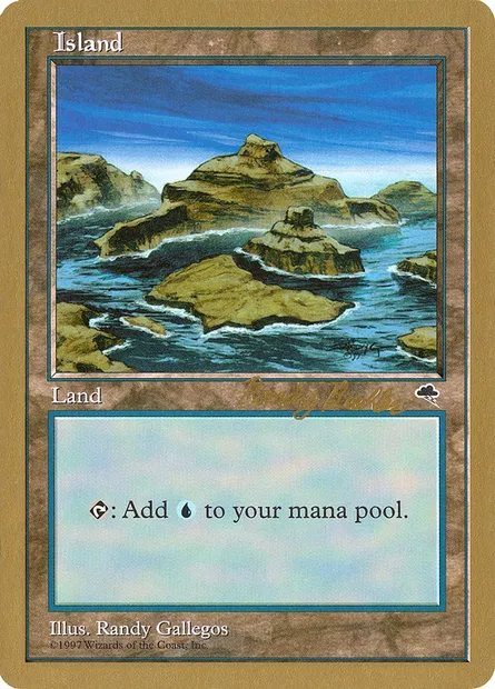 Island, Magic card WC98 rb338 — World Championship Decks 1998 set