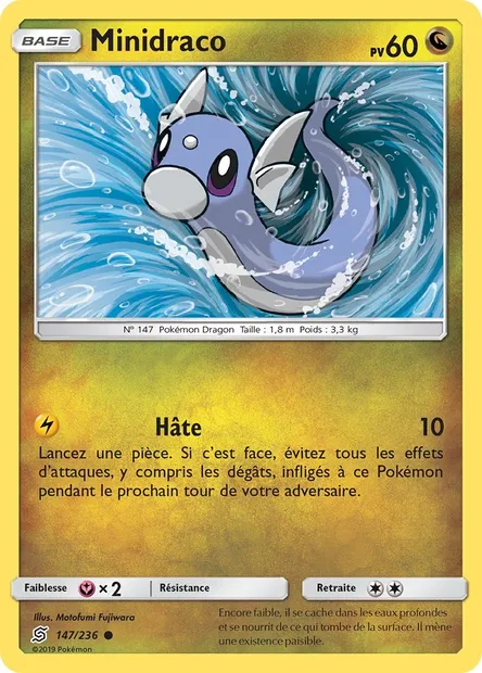 Minidraco, carte Pokémon UNM 147 — extension Harmonie des Esprits