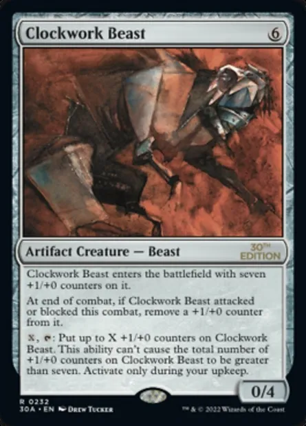 Clockwork Beast, Magic card 30A 232 — 30th Anniversary Edition set