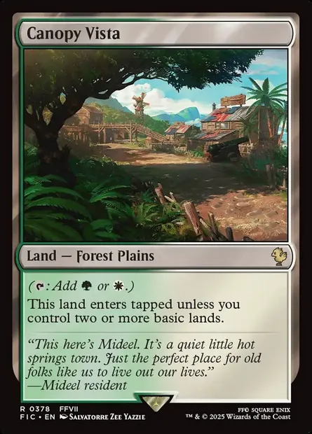Canopy Vista, Magic card FIC 378 — Final Fantasy Commander set