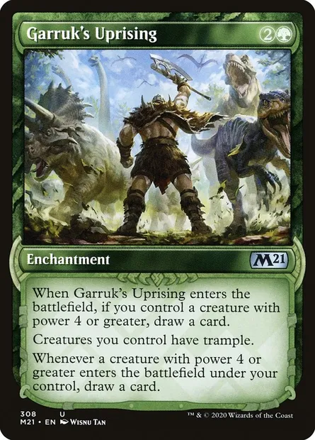 Garruk's Uprising, Magic card M21 308 — Core Set 2021 set