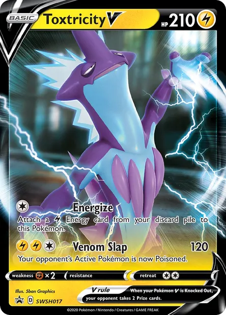 Toxtricity V, Pokémon card SWSH 017 — SWSH Black Star Promos set