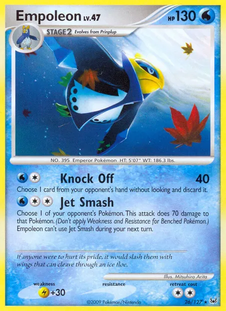 Empoleon, Pokémon card PL 26 — Platinum set