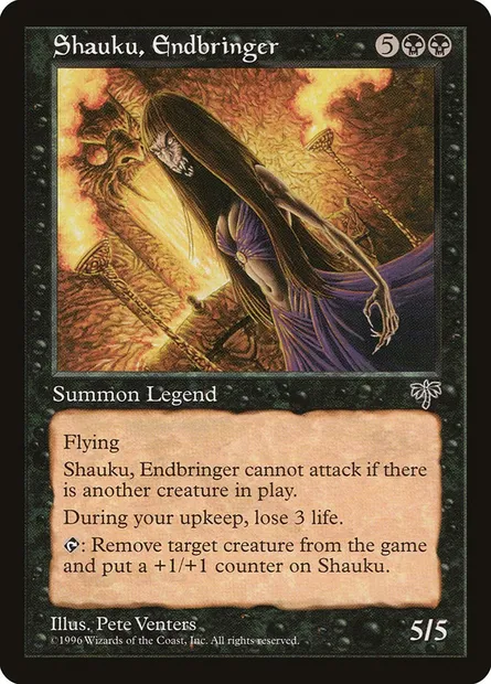 Shauku, Endbringer, Magic card MIR 142 — Mirage set