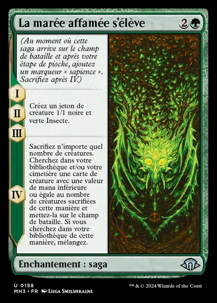 La marée affamée s'élève, carte Magic MH3 158 — extension Modern Horizons 3