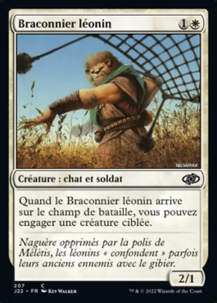 Braconnier léonin, carte Magic J22 207 — extension Jumpstart 2022