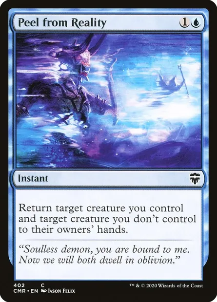Peel from Reality, Magic card CMR 402 — Commander Legends set