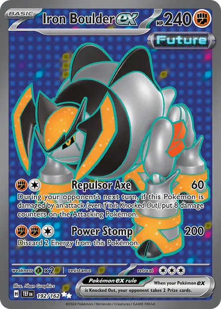 Iron Boulder ex, Pokémon card TEF 192 — Temporal Forces set