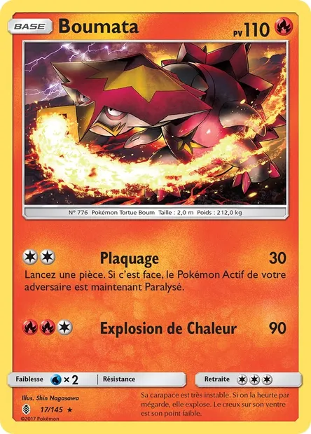 Boumata, carte Pokémon GRI 17 — extension Gardiens Ascendants