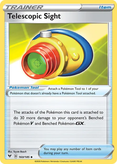 Telescopic Sight, Pokémon card VIV 160 — Vivid Voltage set