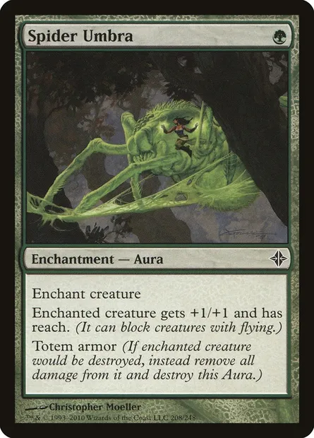 Spider Umbra, Magic card ROE 208 — Rise of the Eldrazi set