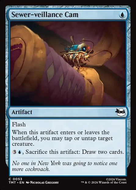 Sewer-veillance Cam, Magic card TMT 53 — Teenage Mutant Ninja Turtles set