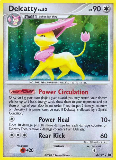 Delcatty, Pokémon card PL 4 — Platinum set