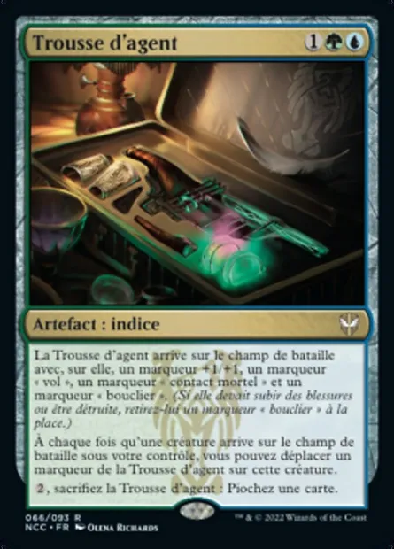 Trousse d'agent, carte Magic NCC 66 — extension New Capenna Commander