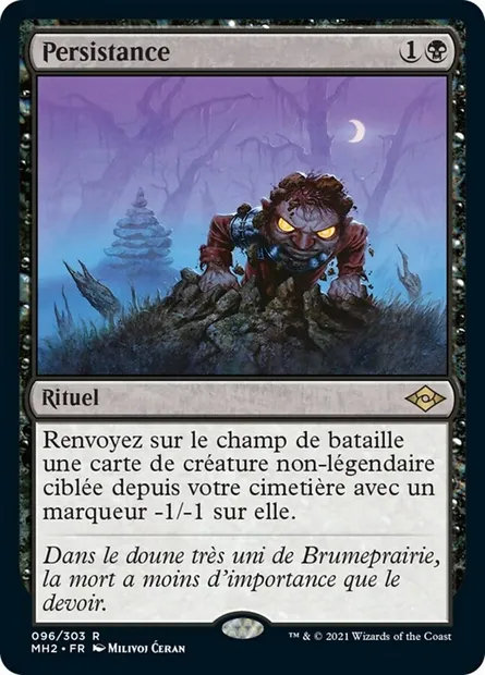 Persistance, carte Magic MH2 96 — extension Horizons du Modern 2