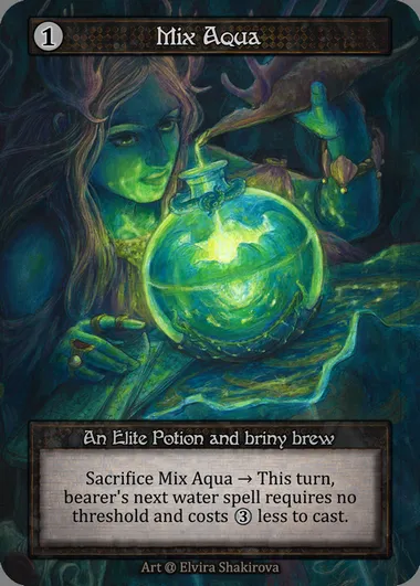 Mix Aqua, carte Sorcery ALP 318 — extension Alpha