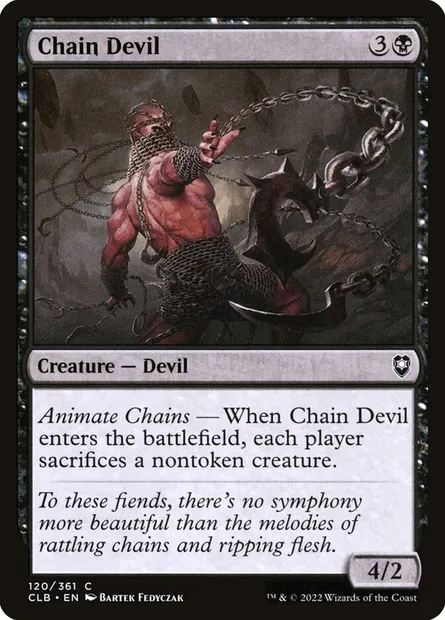 Chain Devil, Magic card CLB 120 — Commander Legends: Battle for Baldur's Gate set